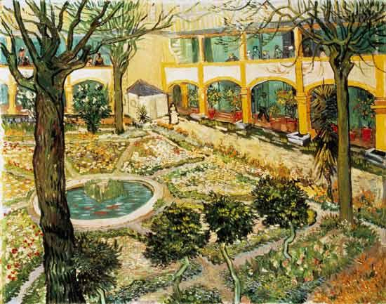 Provence Art Retreat painting site: Garden at Hotel Dieux by Vincent Van Gogh